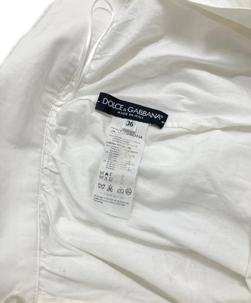 DOLCE & GABBANA（ドルチェ＆ガッバーナ）DOLCE & GABBANA (ドルチェ＆ガッバーナ) レーススカート ホワイト サイズ:36の古着・服飾アイテム