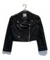 MOSCHINO CHEAP AND CHIC（モスキーノ チープアンドシック）の古着「コットンライダースジャケット」｜ブラック