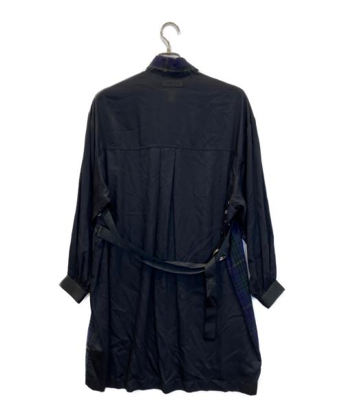 DIESEL（ディーゼル）DIESEL (ディーゼル) 切替シャツワンピース パープル サイズ:Sの古着・服飾アイテム