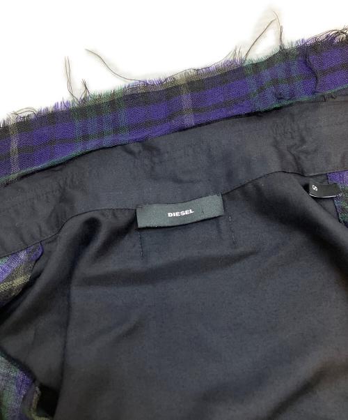 DIESEL（ディーゼル）DIESEL (ディーゼル) 切替シャツワンピース パープル サイズ:Sの古着・服飾アイテム