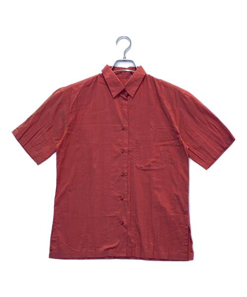 ISSEY MIYAKE（イッセイミヤケ）ISSEY MIYAKE (イッセイミヤケ) シワ加工シャツ レッド サイズ:2の古着・服飾アイテム