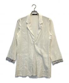 LEONARD FASHION（レオナールファッション）の古着「リネンコート」｜ホワイト