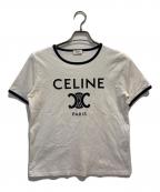 CELINEセリーヌ）の古着「トリオンフリンガーTシャツ」｜ホワイト