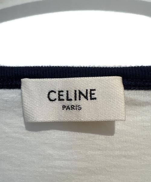CELINE（セリーヌ）CELINE (セリーヌ) トリオンフリンガーTシャツ ホワイト サイズ:Lの古着・服飾アイテム
