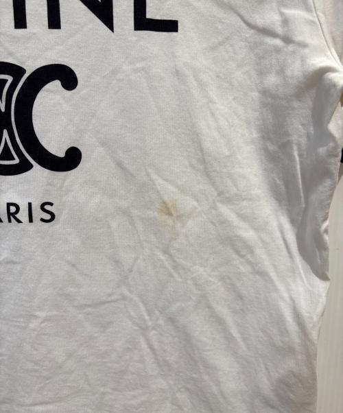 CELINE（セリーヌ）CELINE (セリーヌ) トリオンフリンガーTシャツ ホワイト サイズ:Lの古着・服飾アイテム