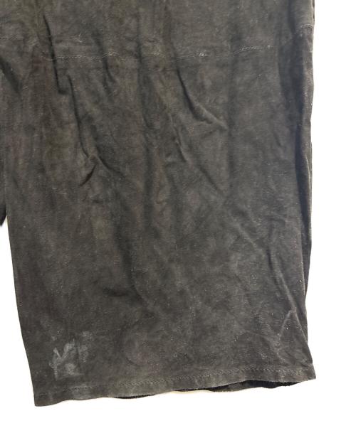 ISAMU KATAYAMA BACKLASH（イサムカタヤマ・バックラッシュ）ISAMU KATAYAMA BACKLASH (イサムカタヤマ・バックラッシュ) KANGAROO SUEDE JUMPSUIT ブラック サイズ:Lの古着・服飾アイテム
