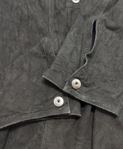 ISAMU KATAYAMA BACKLASH（イサムカタヤマ・バックラッシュ）ISAMU KATAYAMA BACKLASH (イサムカタヤマ・バックラッシュ) KANGAROO SUEDE JUMPSUIT ブラック サイズ:Lの古着・服飾アイテム