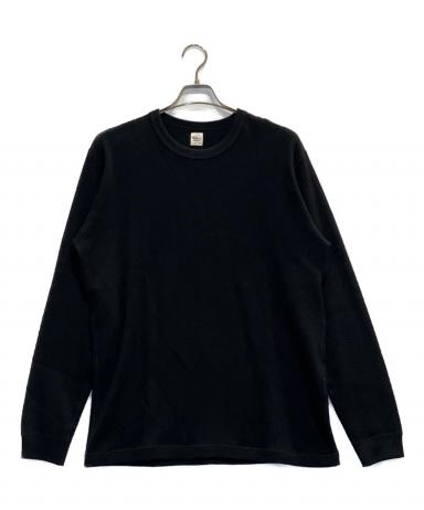 RonHermanロンハーマン/リラックス コットン ワッフルニットBLACK 中古・古着通販】Ron Herman (ロンハーマン) ワッフルカットソー