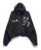 RRR123リヴィントンロイレビス）の古着「inri zip hoodie」｜ブラック
