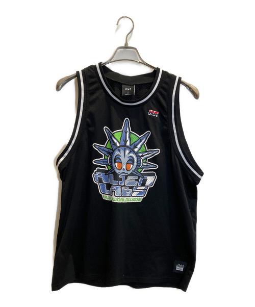 HUF（ハフ）HUF (ハフ) ゲームシャツ ブラック サイズ:Mの古着・服飾アイテム