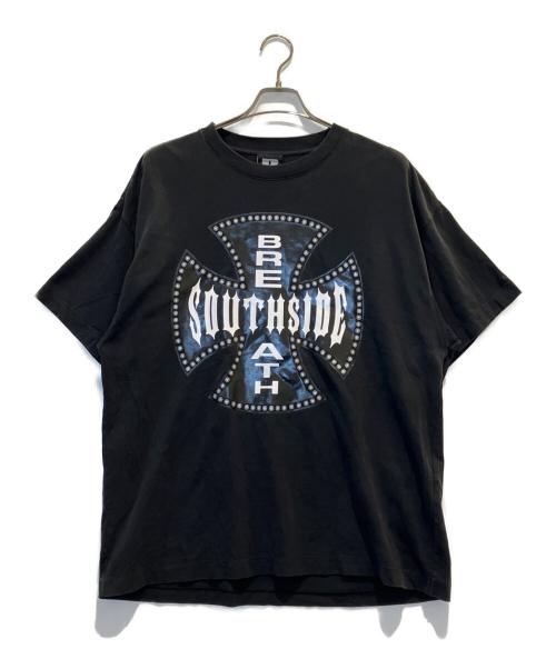 BREATH（ブレス）BREATH (ブレス) SOUTHSIDE CROSS LOGO TEE ブラック サイズ:Mの古着・服飾アイテム
