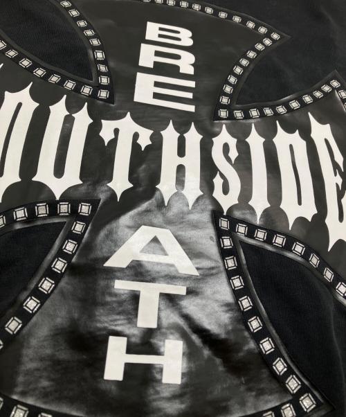 BREATH（ブレス）BREATH (ブレス) SOUTHSIDE CROSS LOGO TEE ブラック サイズ:Mの古着・服飾アイテム
