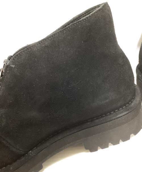 KIDS LOVE GAITE（キッズラブゲイト）KIDS LOVE GAITE (キッズラブゲイト) MINUS (マイナス) Shadow Mocca Rough Out(VIBRAM) ブラック サイズ:UK8(約26.5相当)の古着・服飾アイテム