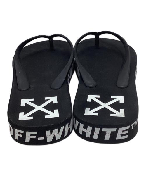 OFFWHITE（オフホワイト）OFFWHITE (オフホワイト) FLIP FLOP BLACK NO COLOR ブラック サイズ:サイズ41(約26cm前後)の古着・服飾アイテム