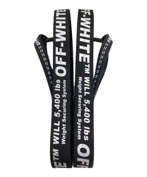 OFFWHITE（オフホワイト）OFFWHITE (オフホワイト) FLIP FLOP BLACK NO COLOR ブラック サイズ:サイズ41(約26cm前後)の古着・服飾アイテム
