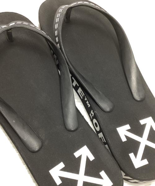 OFFWHITE（オフホワイト）OFFWHITE (オフホワイト) FLIP FLOP BLACK NO COLOR ブラック サイズ:サイズ41(約26cm前後)の古着・服飾アイテム