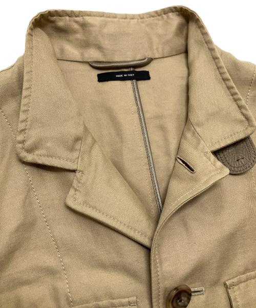 TOM FORD（トムフォード）TOM FORD (トムフォード) シルクリネン混ミリタリージャケット ベージュ サイズ:46の古着・服飾アイテム