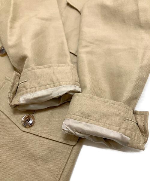 TOM FORD（トムフォード）TOM FORD (トムフォード) シルクリネン混ミリタリージャケット ベージュ サイズ:46の古着・服飾アイテム