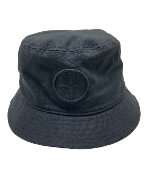 STONE ISLAND（ストーンアイランド）STONE ISLAND (ストーンアイランド) BUCKET HAT ブラック サイズ:XLの古着・服飾アイテム