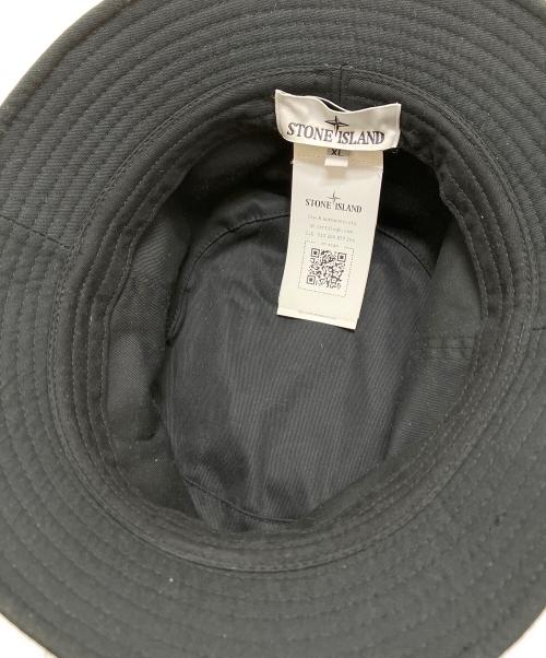 STONE ISLAND（ストーンアイランド）STONE ISLAND (ストーンアイランド) BUCKET HAT ブラック サイズ:XLの古着・服飾アイテム
