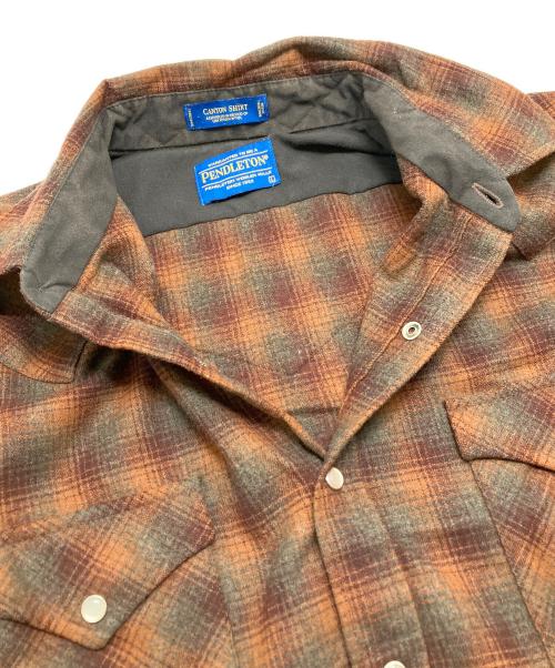 PENDLETON（ペンドルトン）PENDLETON (ペンドルトン) チェックシャツ ブラウン サイズ:Lの古着・服飾アイテム
