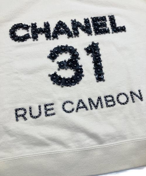 CHANEL（シャネル）CHANEL (シャネル) RUE CAMBON カメリアスウェット アイボリー サイズ:Sの古着・服飾アイテム