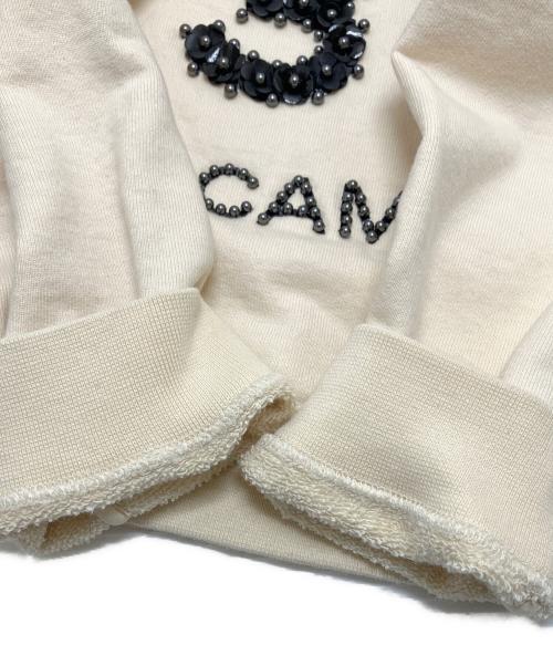 CHANEL（シャネル）CHANEL (シャネル) RUE CAMBON カメリアスウェット アイボリー サイズ:Sの古着・服飾アイテム