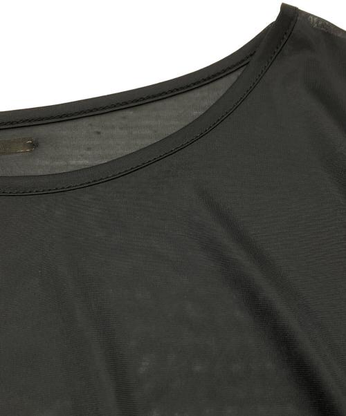 CADUNE（カデュネ）CADUNE (カデュネ) シアーカットソー ブラック サイズ:38の古着・服飾アイテム