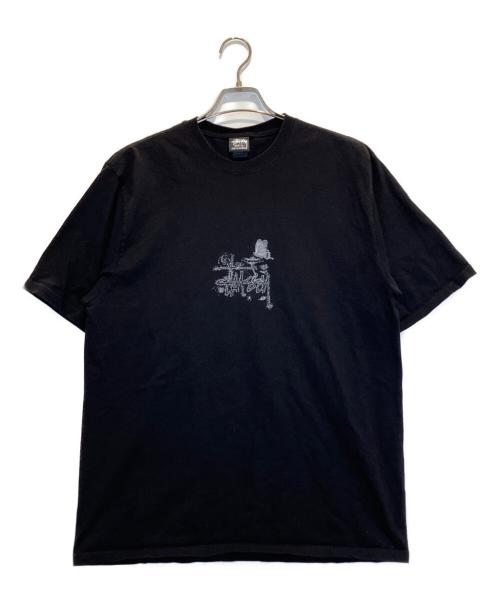 stussy（ステューシー）stussy (ステューシー) プリントTシャツ ブラック サイズ:Lの古着・服飾アイテム