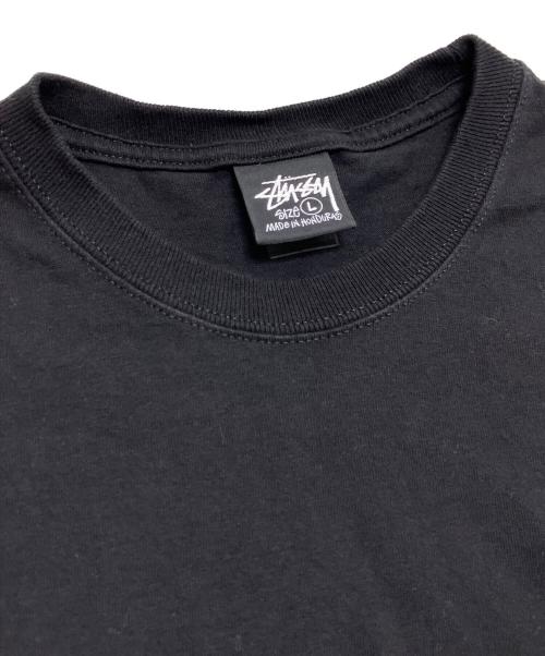 stussy（ステューシー）stussy (ステューシー) プリントTシャツ ブラック サイズ:Lの古着・服飾アイテム
