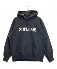 SUPREME（シュプリーム）の古着「Capital Hooded Sweatshirt パーカー」｜ブラック