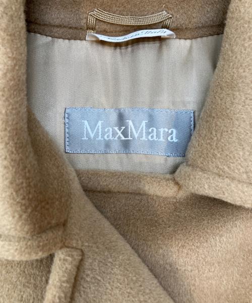 MaxMara（マックスマーラ）MaxMara (マックスマーラ) ウールショートコート ベージュ サイズ:40の古着・服飾アイテム