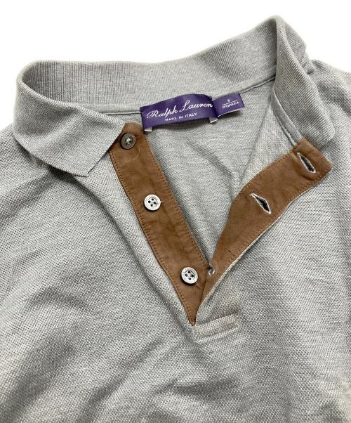 RALPH LAUREN Purple Label（ラルフ ローレン パープル レーベル）RALPH LAUREN PURPLE LABEL (ラルフ ローレン パープル レーベル) ポロシャツ グレー サイズ:Sの古着・服飾アイテム