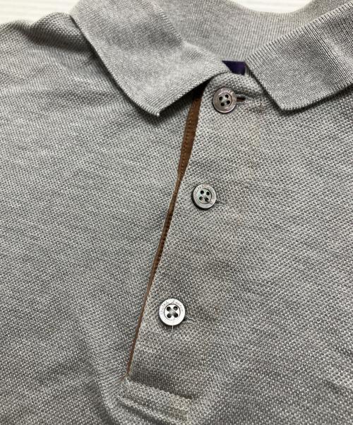 RALPH LAUREN Purple Label（ラルフ ローレン パープル レーベル）RALPH LAUREN PURPLE LABEL (ラルフ ローレン パープル レーベル) ポロシャツ グレー サイズ:Sの古着・服飾アイテム
