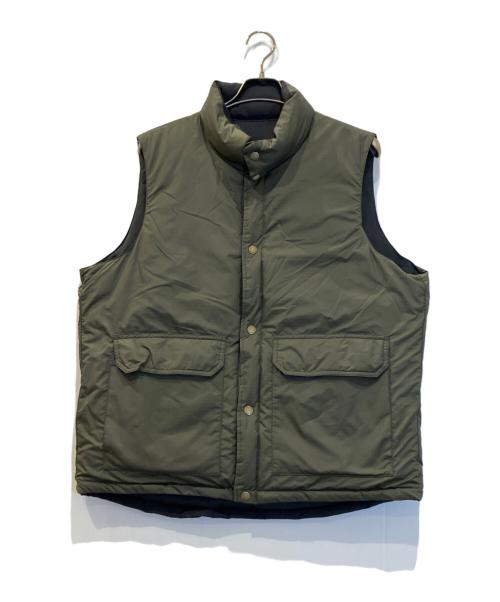 FIRST DOWN（ファーストダウン）FIRST DOWN (ファーストダウン) ベスト カーキ×ブラック サイズ:XLの古着・服飾アイテム