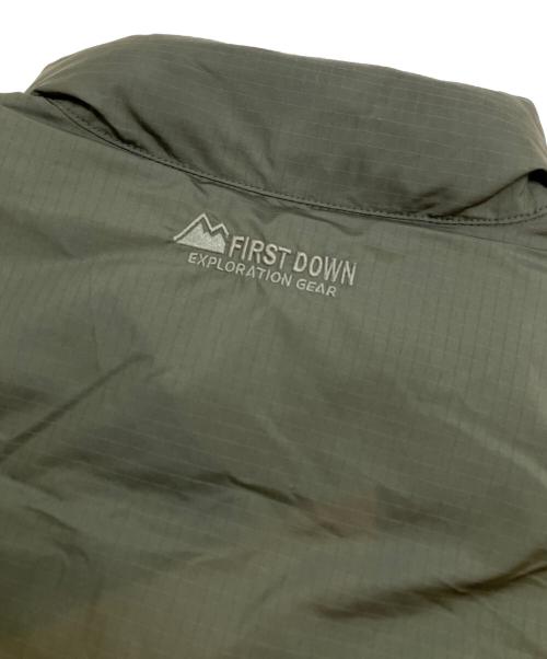 FIRST DOWN（ファーストダウン）FIRST DOWN (ファーストダウン) ベスト カーキ×ブラック サイズ:XLの古着・服飾アイテム