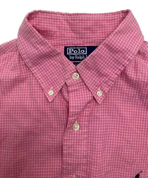 POLO RALPH LAUREN（ポロ・ラルフローレン）POLO RALPH LAUREN (ポロ・ラルフローレン) チェックシャツ ピンク サイズ:42 / 16 1/2(L～LL相当)の古着・服飾アイテム