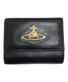 Vivienne Westwood（ヴィヴィアンウエストウッド）の古着「3つ折り財布」｜ブラック