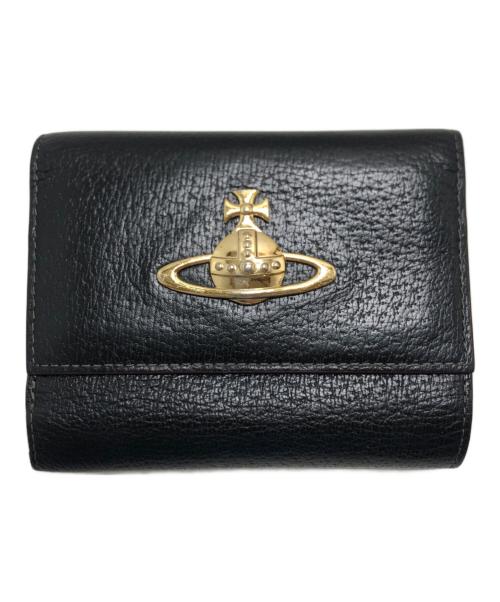 Vivienne Westwood（ヴィヴィアンウエストウッド）Vivienne Westwood (ヴィヴィアンウエストウッド) 3つ折り財布 ブラックの古着・服飾アイテム