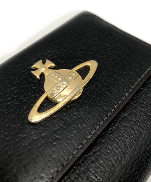 Vivienne Westwood（ヴィヴィアンウエストウッド）Vivienne Westwood (ヴィヴィアンウエストウッド) 3つ折り財布 ブラックの古着・服飾アイテム