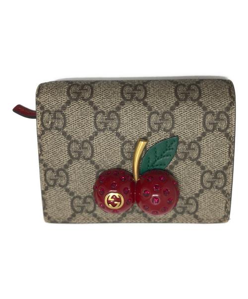 GUCCI（グッチ）GUCCI (グッチ) 2つ折り財布 ベージュの古着・服飾アイテム