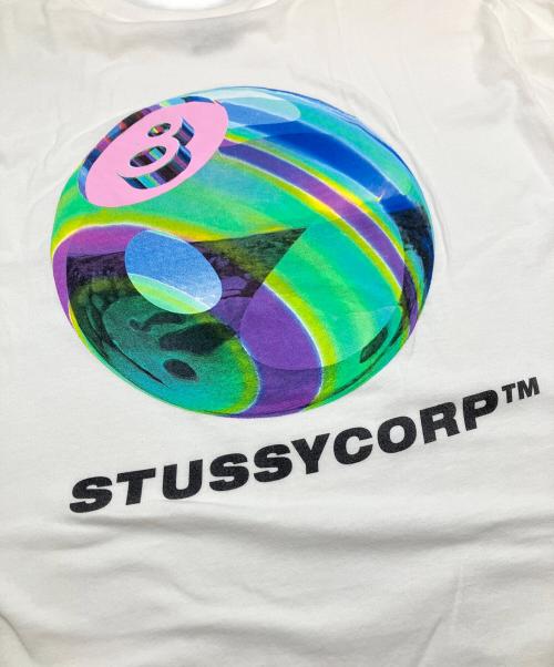 stussy（ステューシー）stussy (ステューシー) プリントカットソー ホワイト サイズ:Lの古着・服飾アイテム