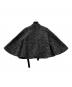RED VALENTINO (レッドヴァレンティノ) モヘア切替ケープコート グレー サイズ:USA4(S〜Mサイズ相当)：13000円