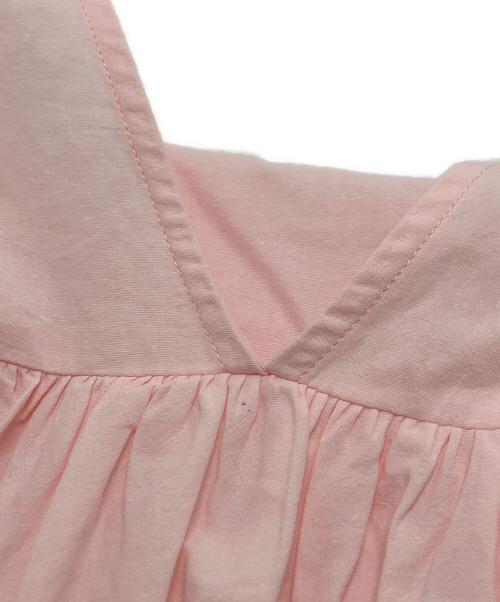 Sea Room lynn（シールームリン）Sea Room lynn (シールームリン) Cottonギャザーパフスリーブドレス ピンク サイズ:Sの古着・服飾アイテム