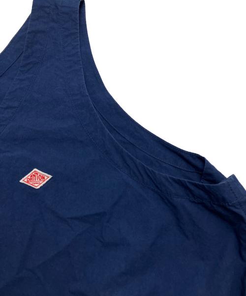 DANTON（ダントン）DANTON (ダントン) HIGH COUNT COTTON V NECK DRESS ブルー サイズ:36の古着・服飾アイテム