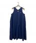 DANTON（ダントン）の古着「HIGH COUNT COTTON V NECK DRESS」｜ブルー