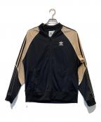 adidasアディダス）の古着「トリコットSSTトラックジャケット」｜ブラック×ベージュ
