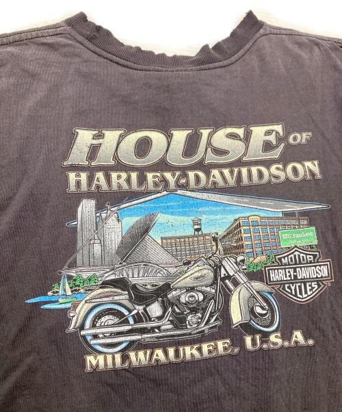 HARLEY-DAVIDSON（ハーレーダビッドソン）HARLEY-DAVIDSON (ハーレーダビッドソン) プリントTシャツ ブラック サイズ:Lの古着・服飾アイテム