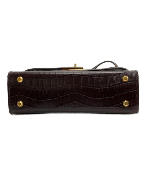 SITA PARANTICA（シータパランティカ）SITA PARANTICA (シータパランティカ) CROC EMBOSSED MINI BAG ブラウンの古着・服飾アイテム