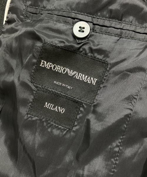 EMPORIO ARMANI（エンポリオ アルマーニ）EMPORIO ARMANI (エンポリオ アルマーニ) 木目調セットアップスーツ グレー サイズ:50の古着・服飾アイテム